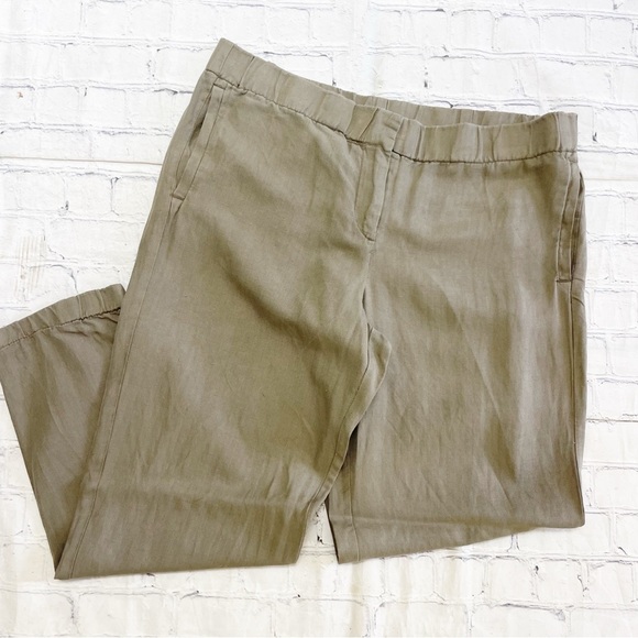 J. Crew Pants - J. Crew Grey/Green City Fit Silk/Linen Jogger Pants